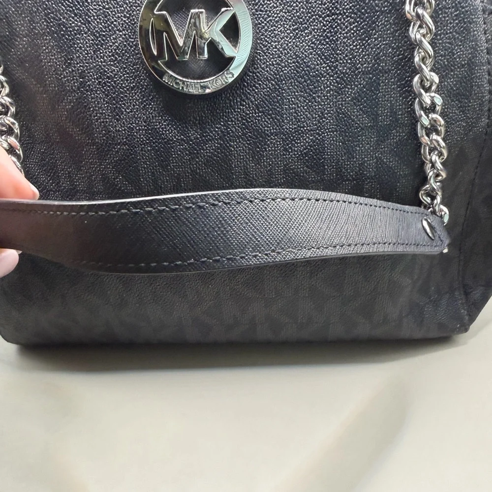 Michael Kors Jet Set Large Signature Logo Shoulder Bag - Picture 3 of 9